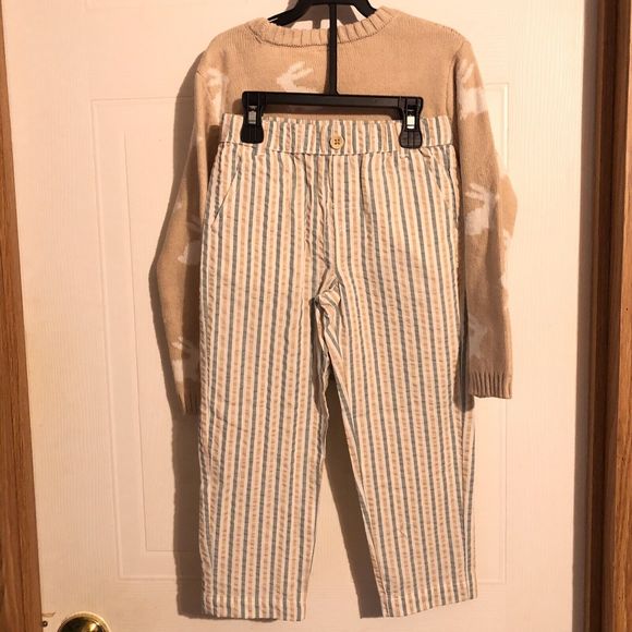 Wonder Nation Boys Crewneck Sweater And Pants Set 2-Piece - Picture 2 of 10